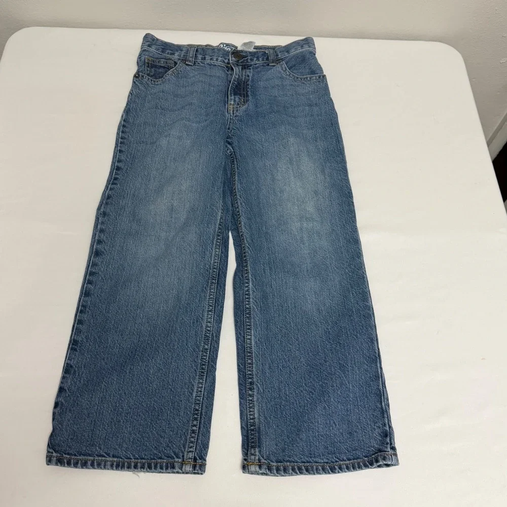 OshKosh Bgosh Kids Blue Jeans Classic Straight Leg Medium Wash Size 7H Husky